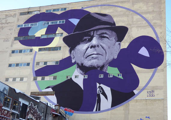 Montreal's Street Art Gallery: Leonard Cohen