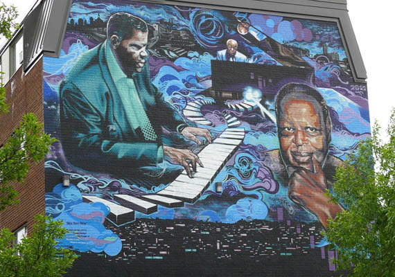 Montreal's Street Art Gallery: Jazz Born Here - Oscar Peterson